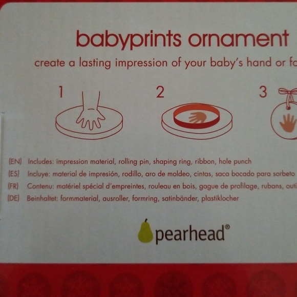 2 Baby pet kid prints ornament diy gift - Picture 4 of 4